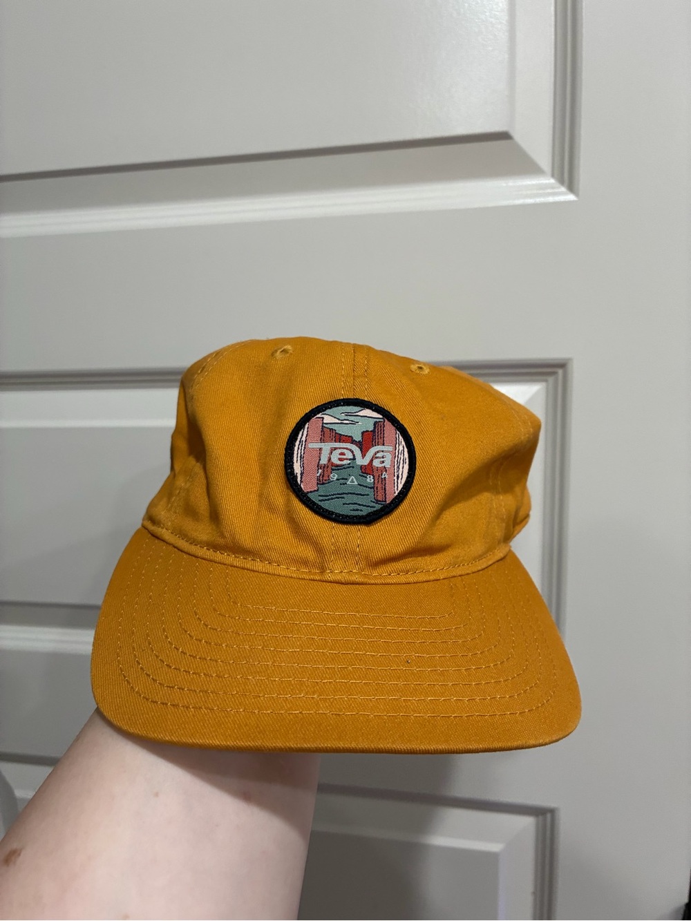 Teva Golden Yellow Logo Patch Cap